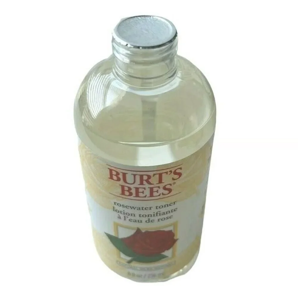 BURT'S BEES New 'Rosewater' Toner 8oz Bottle FACTORY SEALED